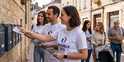 photo - mener campagne municipale